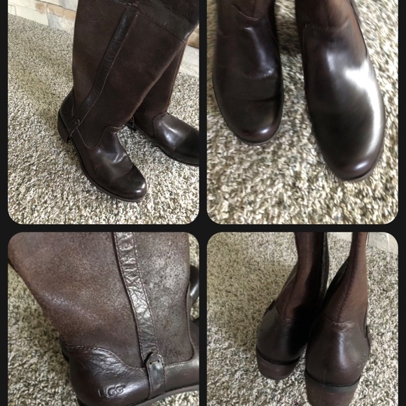 Ugg tall classic leather boot - Picture 2 of 3